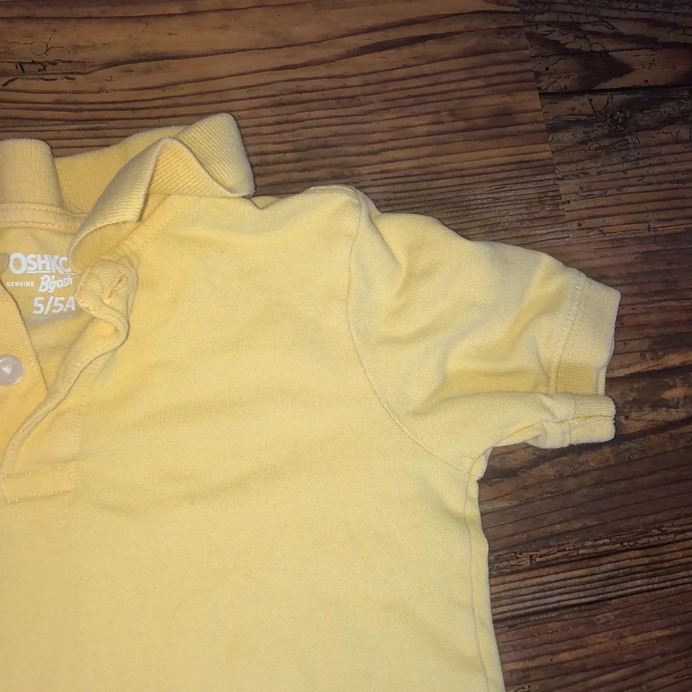 Oshkosh B’gosh l Yellow Pique Polo Shirt